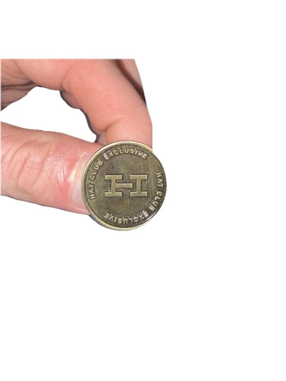 Hat Club Exclusive H Logo Coin Pin - Weathered Brass / Bronze Finish